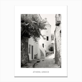 Poster Of Bodrum, Turkey, Photography In Black And White 6 Canvas Print