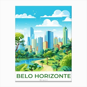 Brazil Belo Horizonte Travel Canvas Print