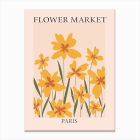 Paris Flowers Canvas Print