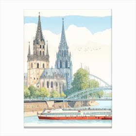 Rhine River Cruise Canvas Print