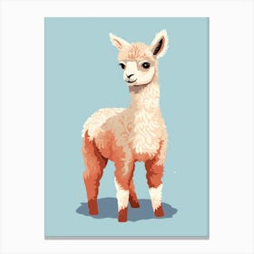Baby Animal Illustration  Llama 1 Canvas Print