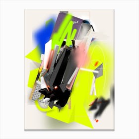 Abstract Mobile Toy Black 1 Canvas Print
