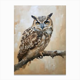 Verreauxs Eagle Owl Painting 2 Canvas Print