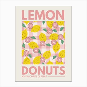 Lemon Donuts Canvas Print