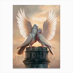 Lovebirds Canvas Print