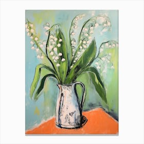 Flower Painting Fauvist Style Lily Of The Valley 1 Canvas Print