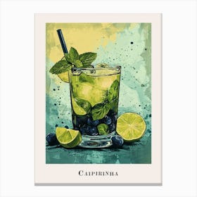 Caipirinha Tile Poster 5 Canvas Print