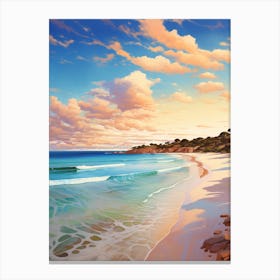 A Vibrant Painting Of Esperance Beach Australia 1 Canvas Print