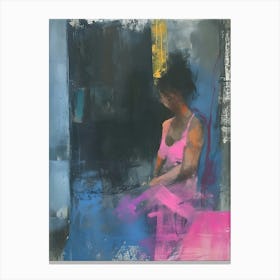 Woman In Pink 1 Canvas Print