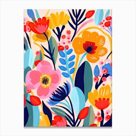 Flowers 15, Matisse style, Floral 1 Canvas Print