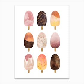 Pretty Popsicles Canvas Print