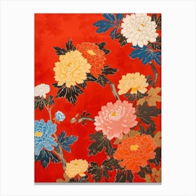 Great Japan Hokusai Japanese Floral 12 Canvas Print