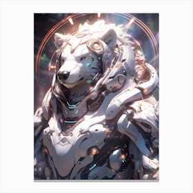 Futuristic Polar Bear Canvas Print