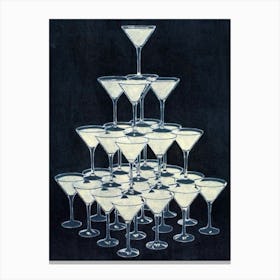 Martini Glasses Canvas Print