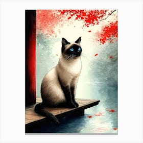 Siamese Cat 2 Stampe su tela