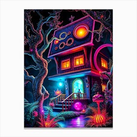 House In The Woods Canvas Print