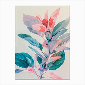 'Blue And Pink' Canvas Print