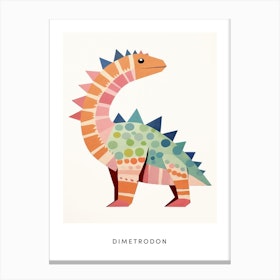 Nursery Dinosaur Art Dimetrodon 1 Poster Canvas Print