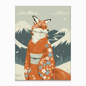 Japanese Fox 3 Canvas Print