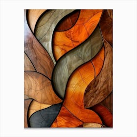 Abstract Wood Carving Canvas Print