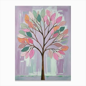 Tree Of Pastel 2 Canvas Print