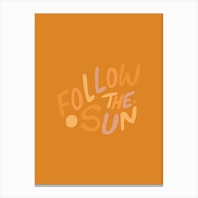 Follow The Sun Yellow  - Tropicool Studio Canvas Print