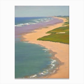 Southwold Beach Suffolk Monet Style Canvas Print