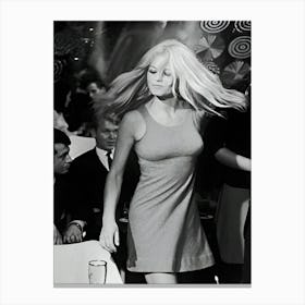 French Actress And Sex Symbol Brigitte Bardot Stage Name Of Camille Javal Canvas Print