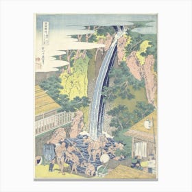 Rōben Waterfall At Ōyama In Sagami Province, Katsushika Hokusai 1 Canvas Print