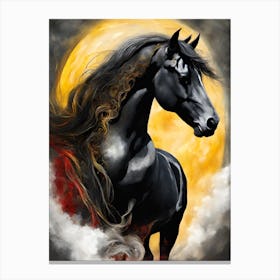 Black Horse 1 Canvas Print