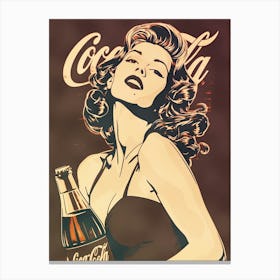 Coca Cola Girl 1 Canvas Print