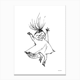 The Moomin Drawings Collection Happy Mymble Canvas Print