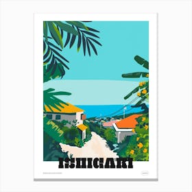 Ishigaki Japan Colourful Travel Poster Canvas Print