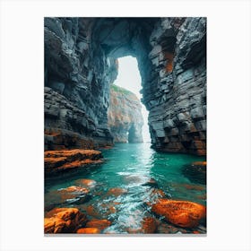 Cliffs And Caves Canvas Print