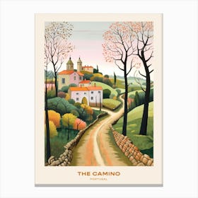 The Camino Portuguese Path 2 Hike Poster Canvas Print