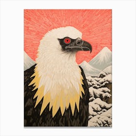 Bird Illustration Vulture 3 Canvas Print