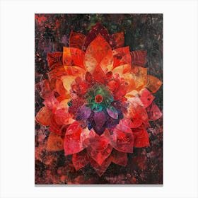 Crimson Bloom Canvas Print