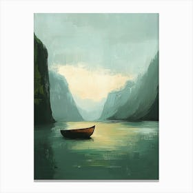 Boat In The Water Canvas Print