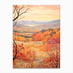 Autumn National Park Painting Shenandoah National Park Virginia Usa 2 Canvas Print