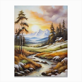 Winter Landscape 10 Canvas Print