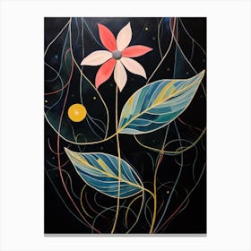 Daisy 1 Hilma Af Klint Inspired Flower Illustration Canvas Print