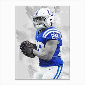 Jonathan Taylor Indianapolis Colts Canvas Print