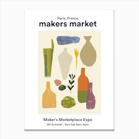 Paris, France Maker S Marketplace Expo Poster Canvas Print