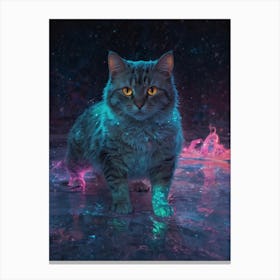 Cat In Space 5 Canvas Print