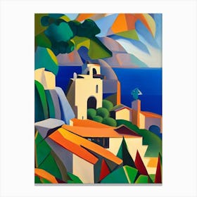 Arcipelago Di La Maddalena National Park Italy Cubo Futuristic Canvas Print