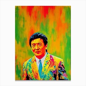 Jackie Chan Colourful Pop Movies Art Movies Canvas Print