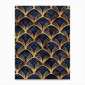 Gold Deco Pattern Canvas Print
