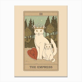 The Empress   Cats Tarot Canvas Print