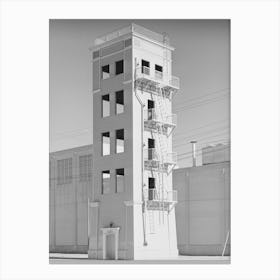 Tower Where Firemen Practice, Phoenix, Arizona By Russell Lee Canvas Print