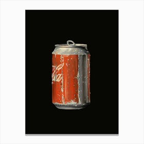 Coca Cola paint Canvas Print